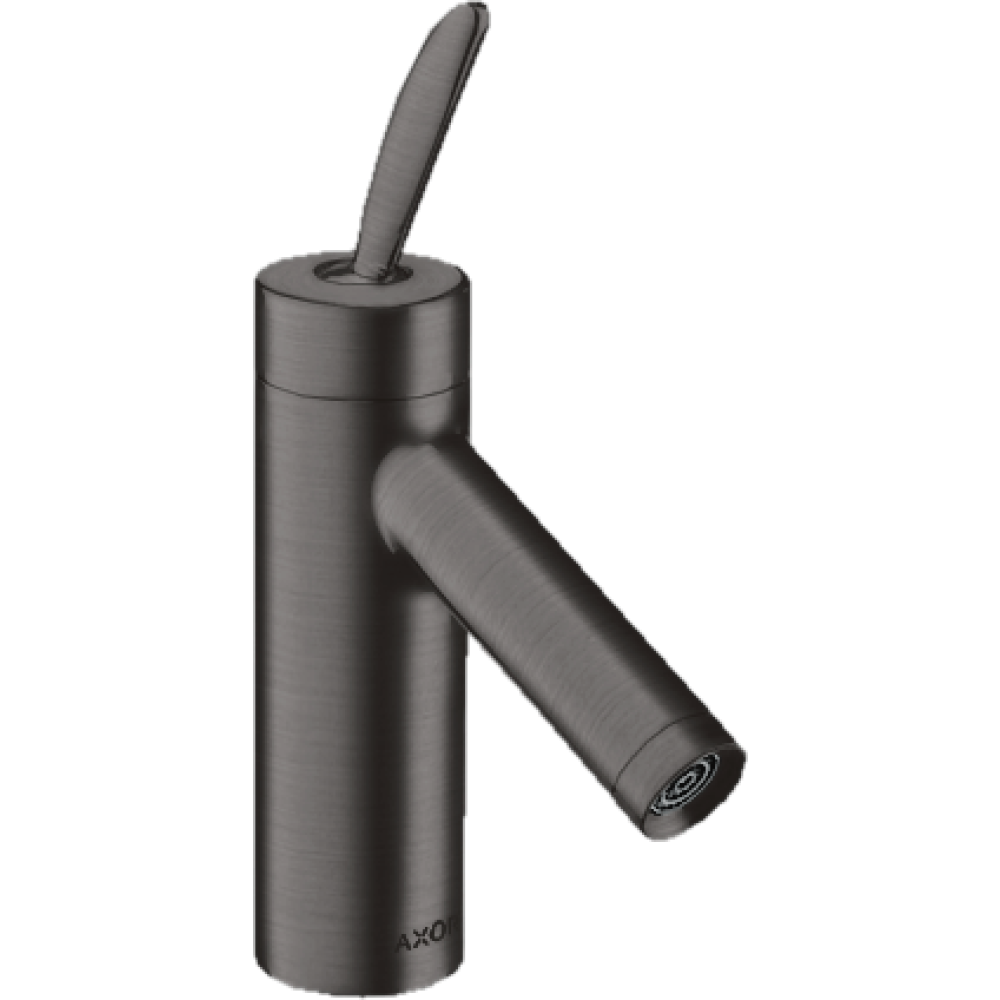 Смеситель для раковины Axor Starck 70, однорычажный, с не запираемым сливным набором, 10018340, шлифованный черный хром 