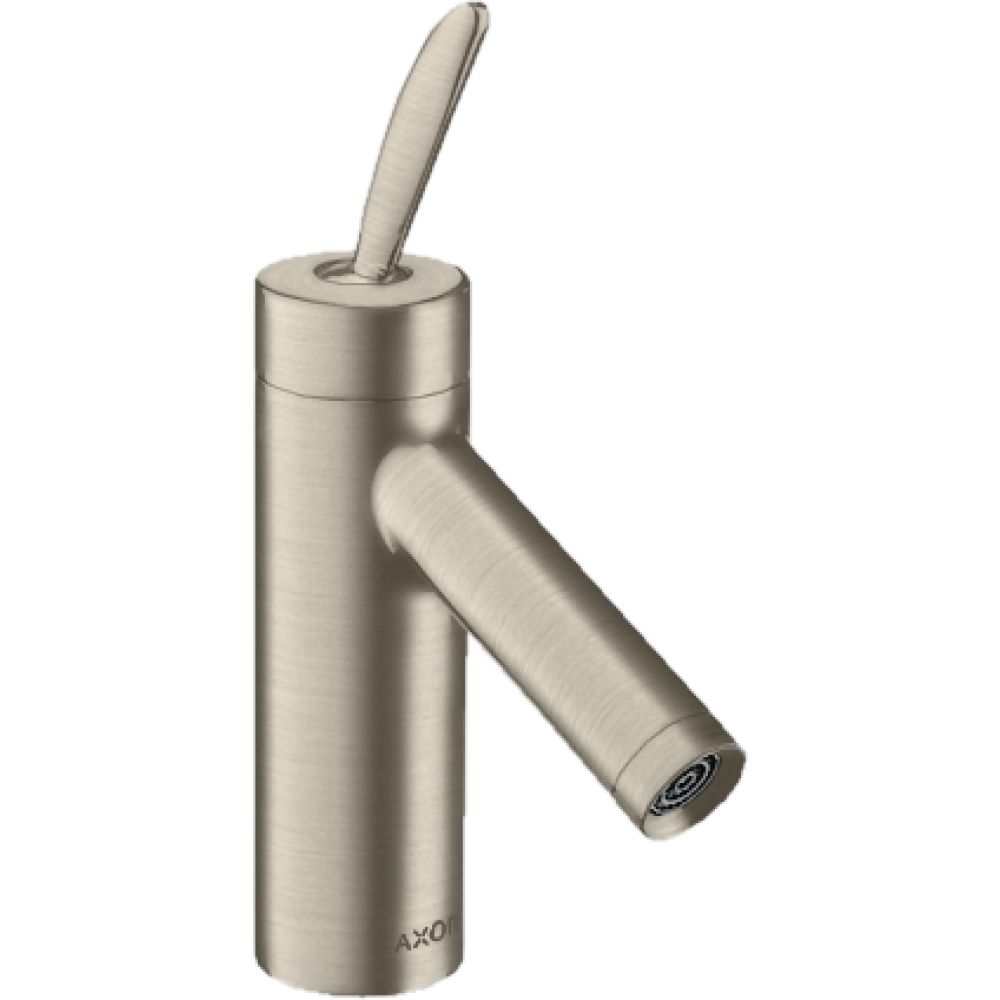 Смеситель для раковины Axor Starck 70, однорычажный, с не запираемым сливным набором, 10018820, шлифованный никель