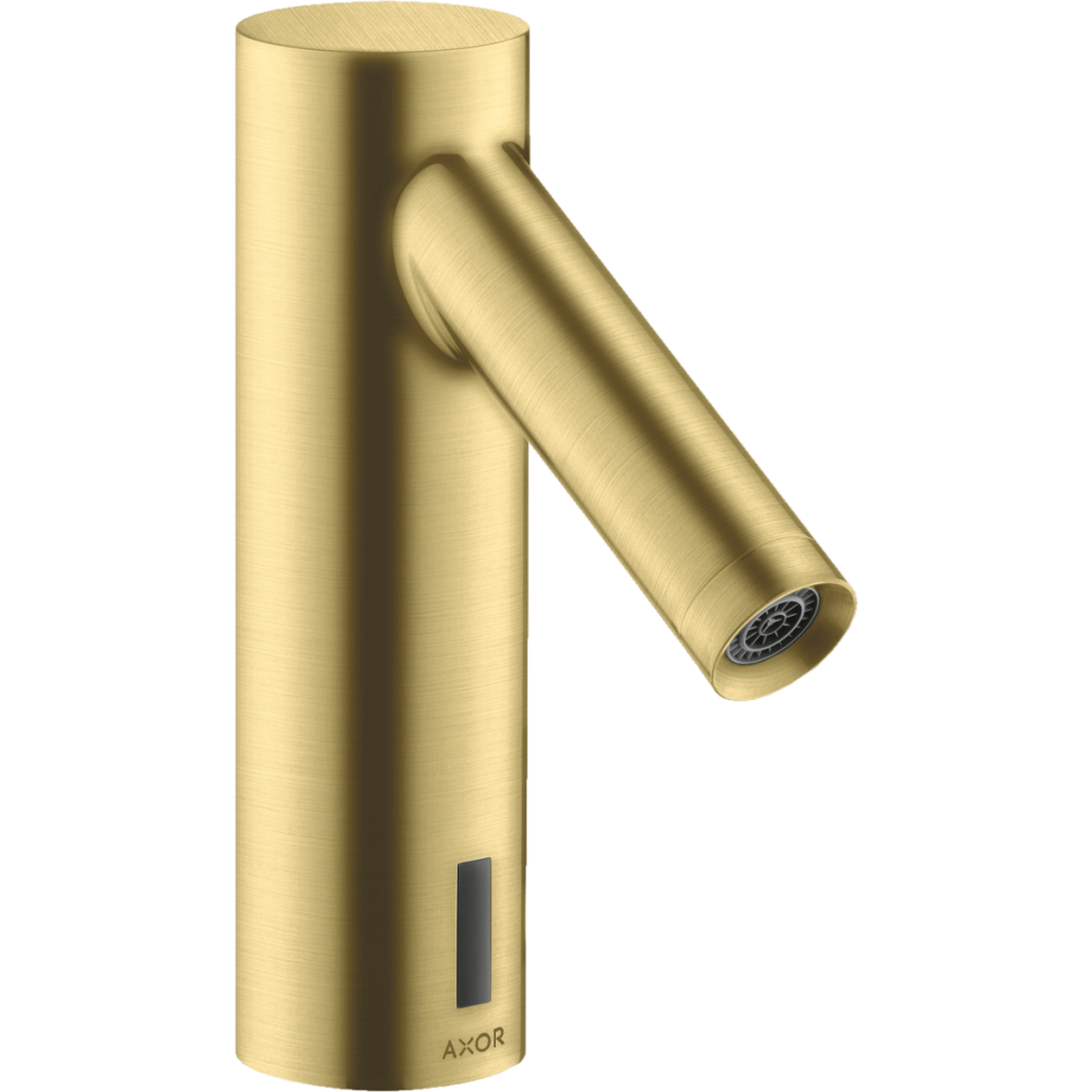 Смеситель для раковины Axor Starck, электронный, без регулировки температуры, питание от сети 230 В, 10145950, шлифованная медь