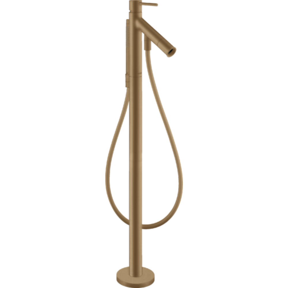 Смеситель для ванны напольный Axor Starck, однорычажный, с плоской рычаговой рукояткой