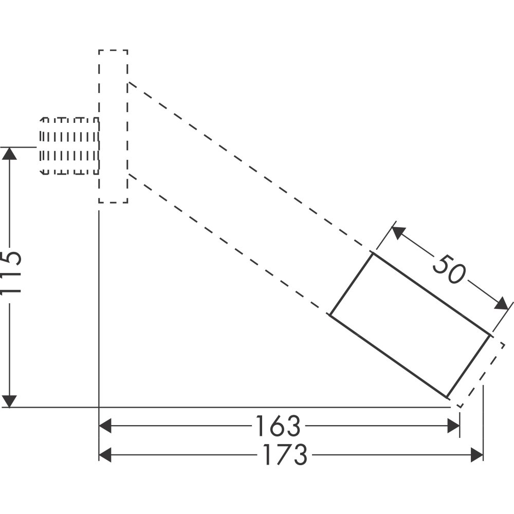 Удлинение для излива на ванну Axor Starck, 50 мм, 10495140, шлифованная бронза
