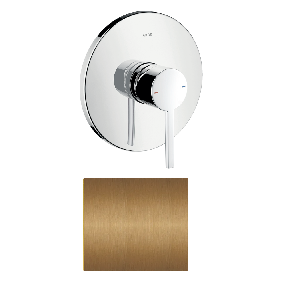 Смеситель для душа Axor Starck, однорычажный, скрытого монтажа, с плоской рычаговой рукояткой