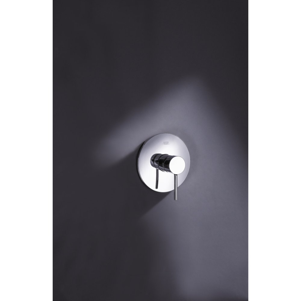 Смеситель для душа Axor Starck, однорычажный, скрытого монтажа, с круглой рычаговой рукояткой, 10616250, шлифованное золото