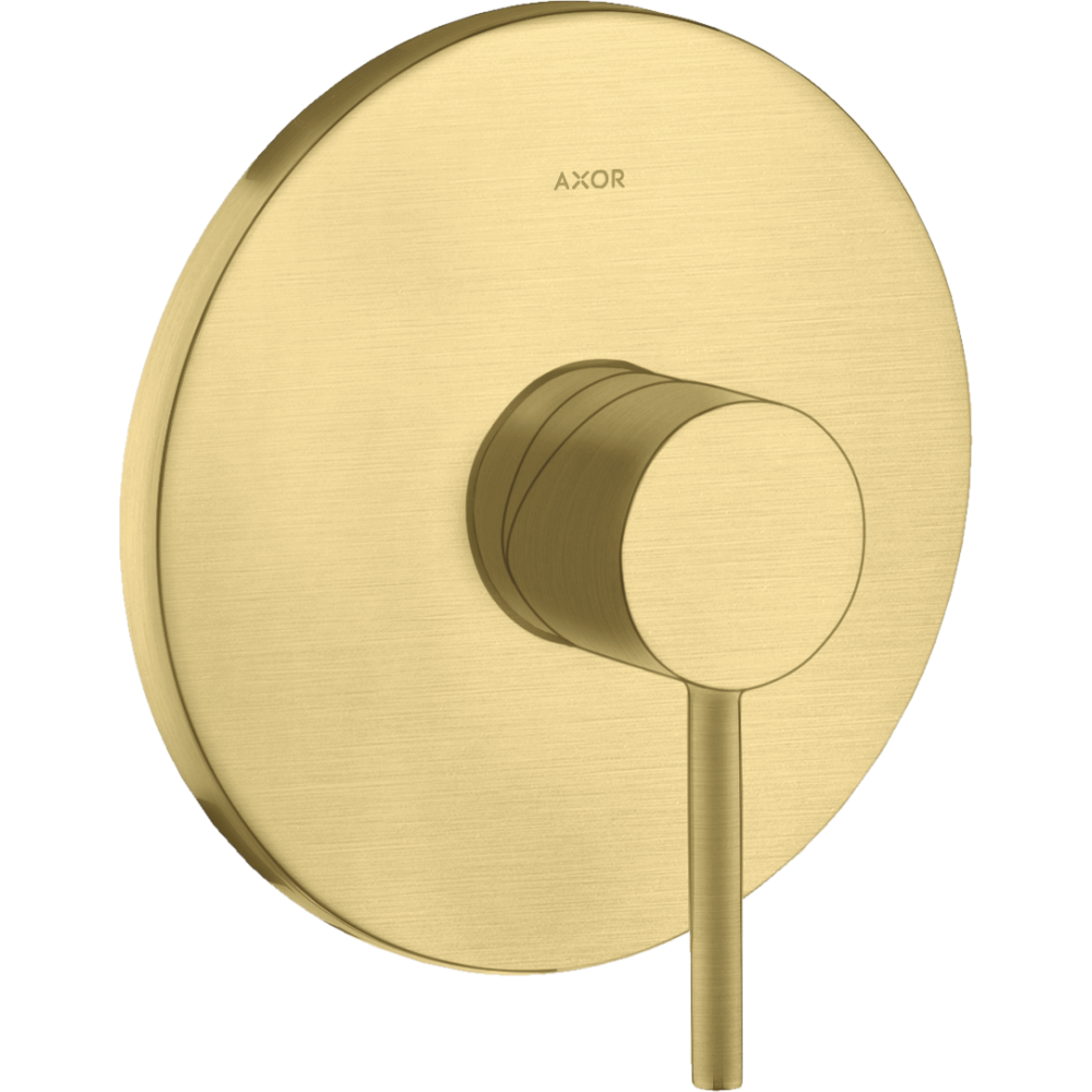 Смеситель для душа Axor Starck, однорычажный, скрытого монтажа, с круглой рычаговой рукояткой, 10616950, шлифованная медь