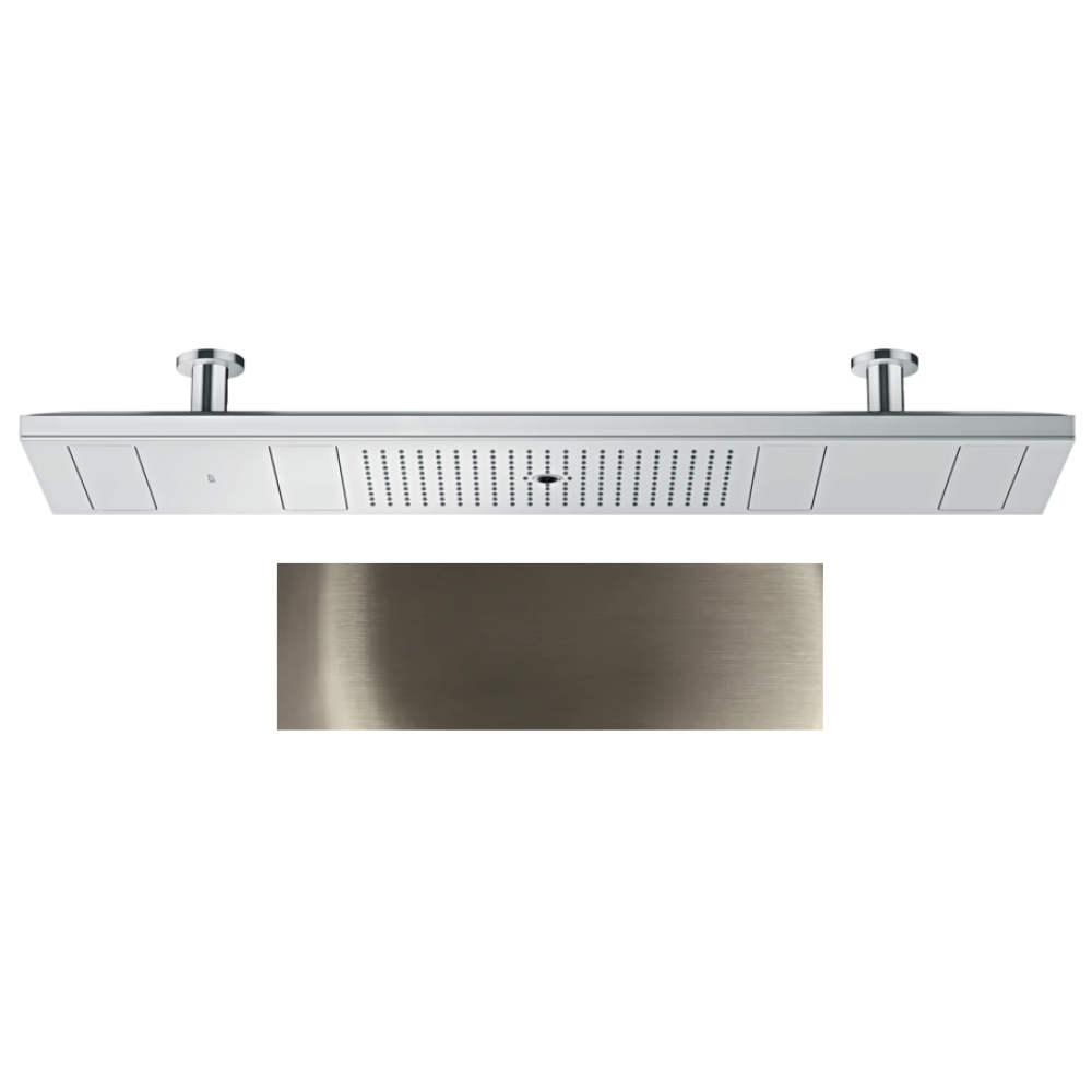 Верхний душ Axor ShowerHeaven, 120x30 см, 4jet, с подсветкой, 3500 K, 10628830, полированный никель