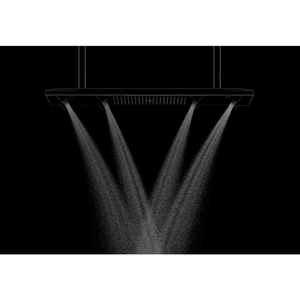 Верхний душ Axor ShowerHeaven, 120x30 см, 4jet, с подсветкой, 3500 K, 10628930, полированная медь