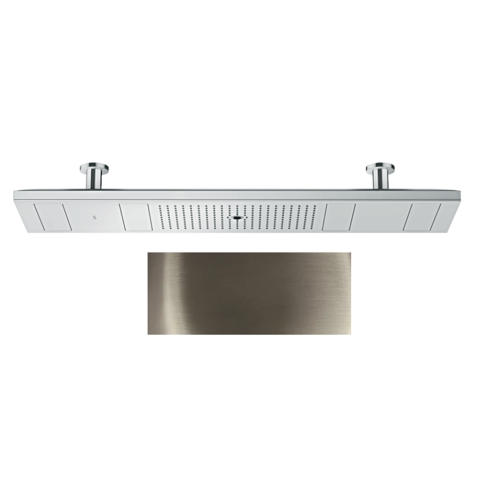 Верхний душ Axor ShowerHeaven, 120x30 см, 4 jet, с подсветкой, 5000 K, 10629830, полированный никель