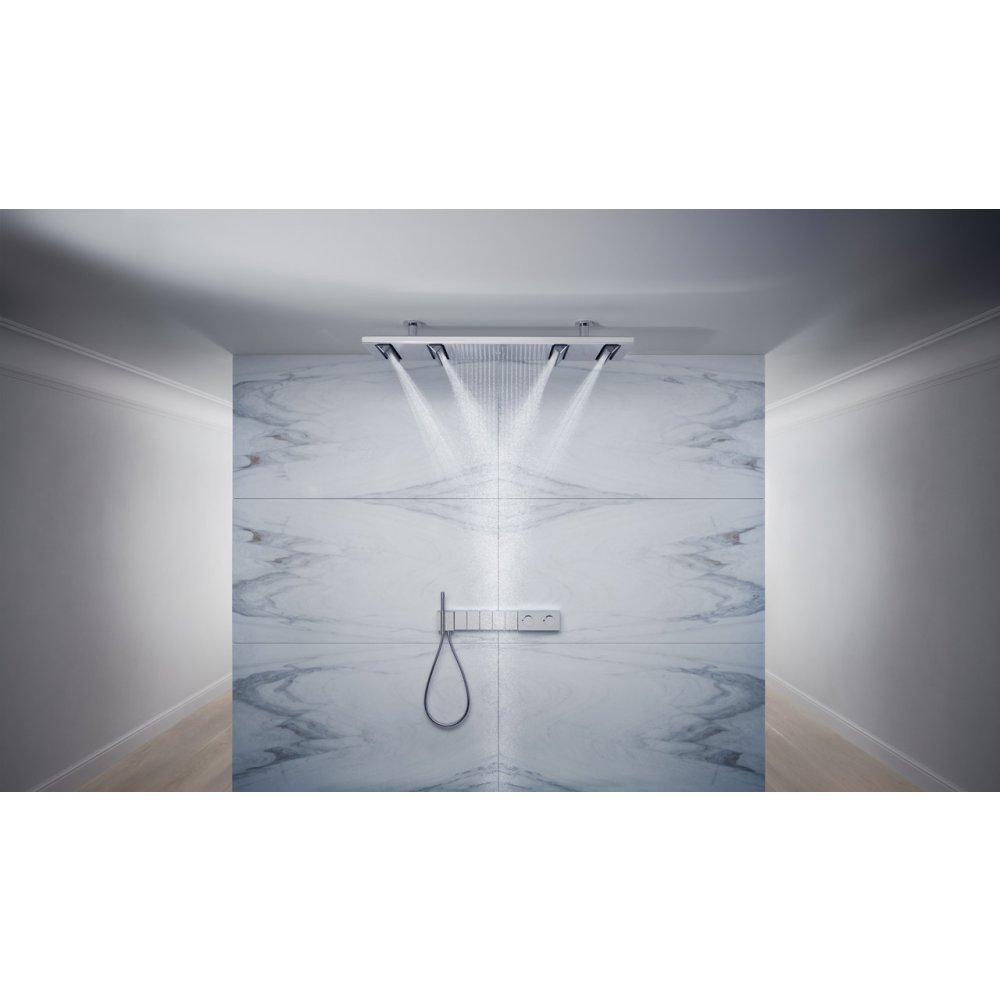 Верхний душ Axor ShowerHeaven, 120x30 см, 4 jet, без подсветки, 10637140, шлифованная бронза