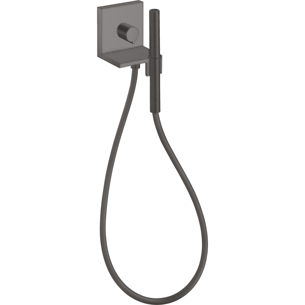 Модуль ручного душа Axor ShowerCollection, с запорным вентилем, внешняя часть, 10651340, шлифованный черный хром 