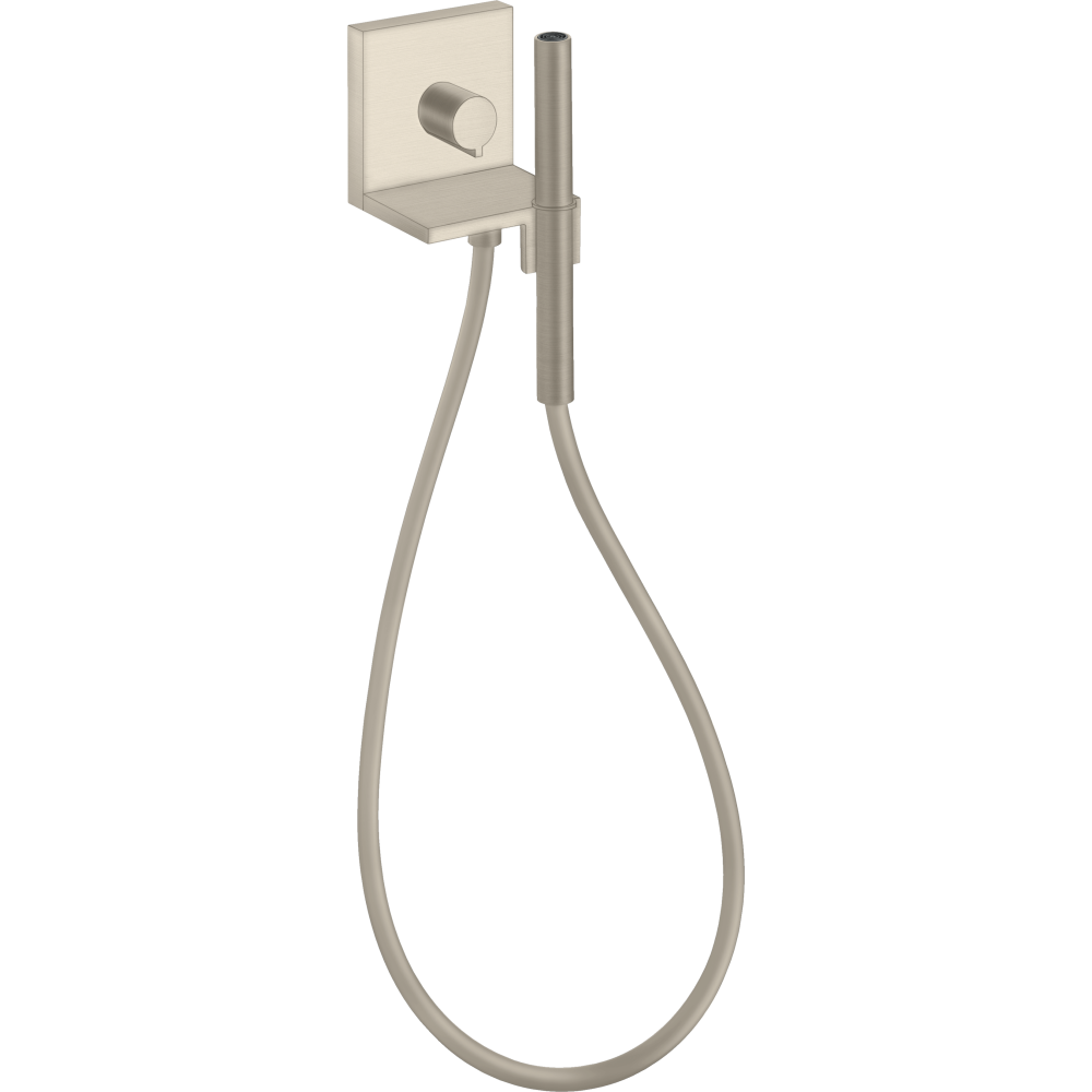 Модуль ручного душа Axor ShowerCollection, с запорным вентилем, внешняя часть, 10651820, шлифованный никель