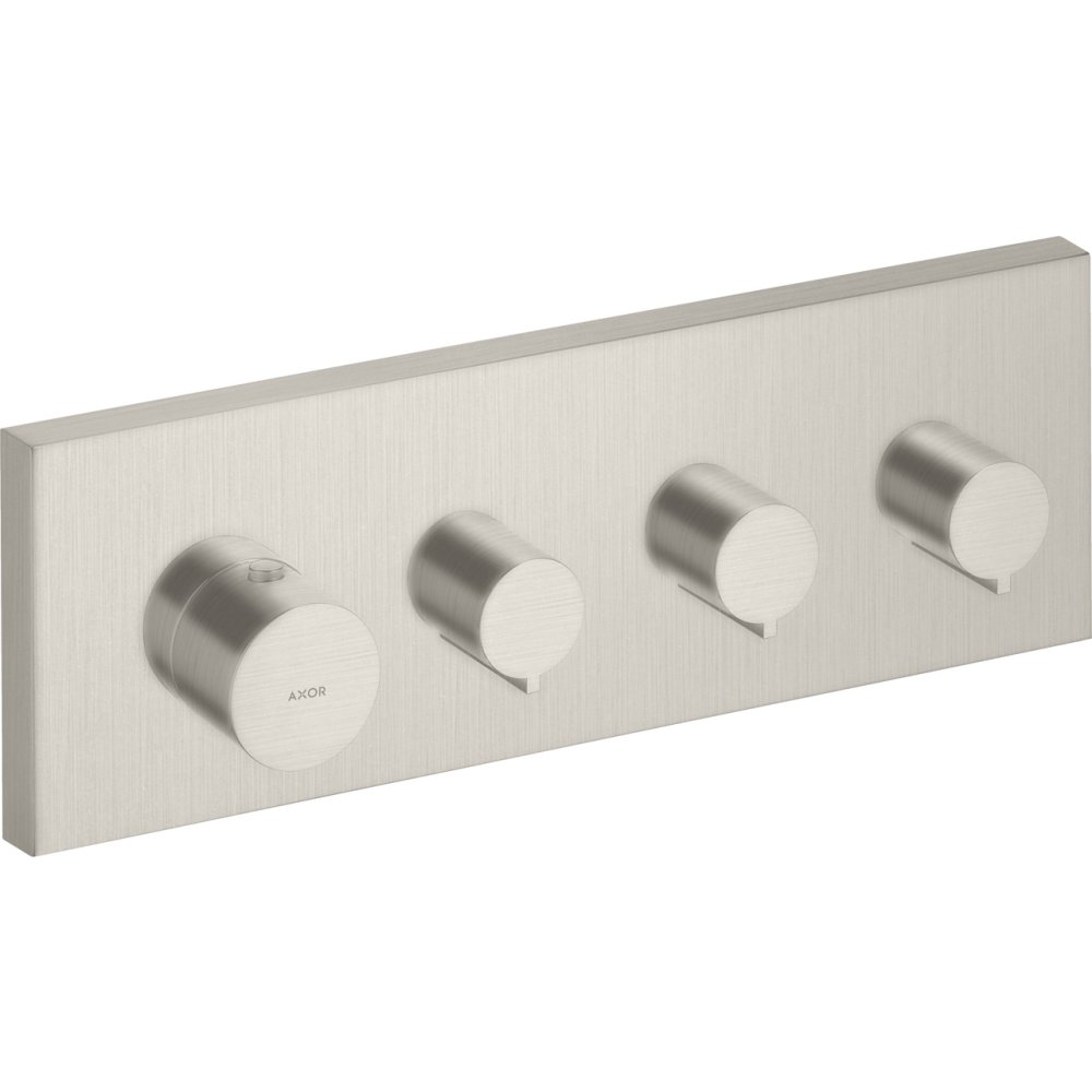 Модуль термостата Axor ShowerCollection, для 3 потребителей, скрытого монтажа, 10751800, сталь