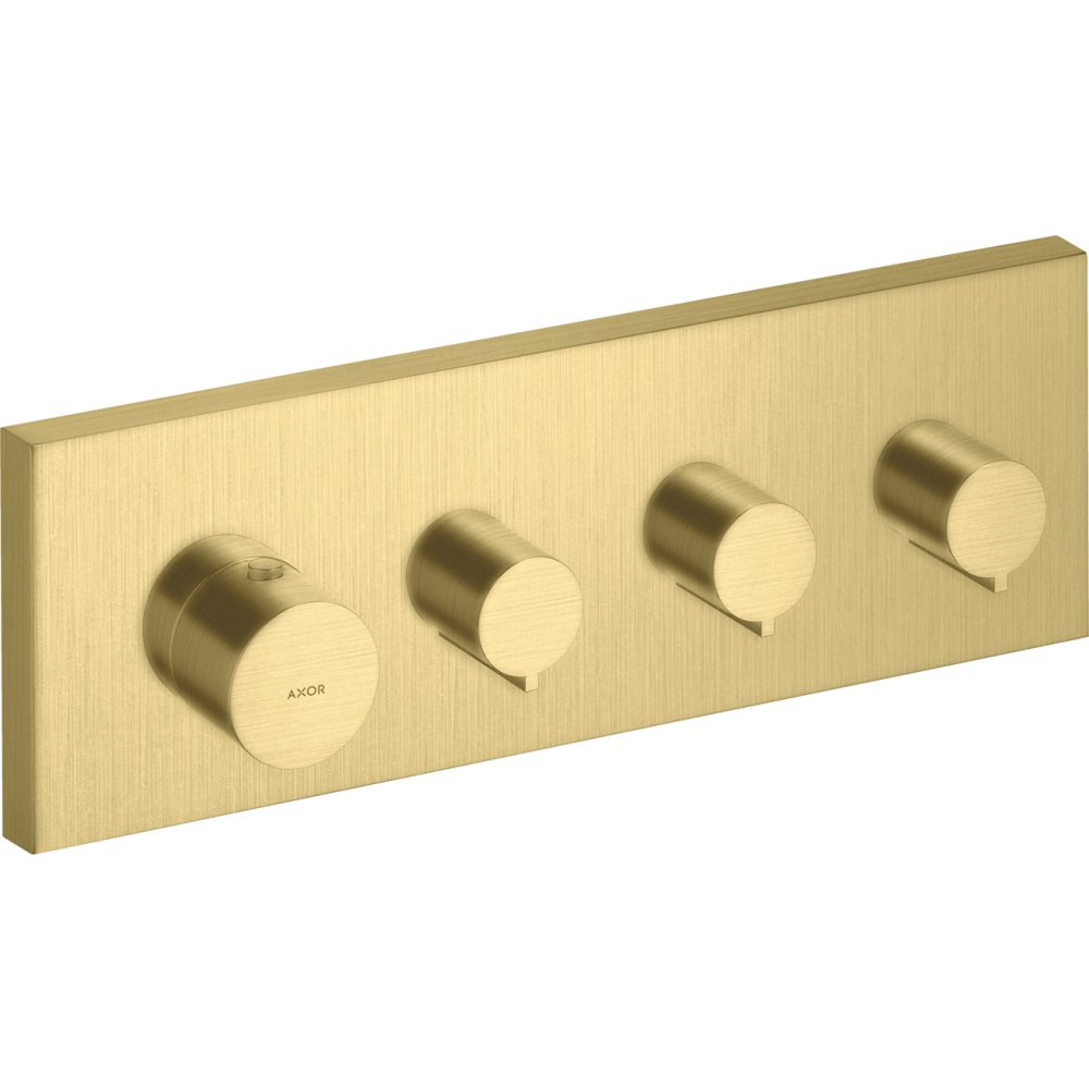 Модуль термостата Axor ShowerCollection, для 3 потребителей, скрытого монтажа, 10751950, шлифованная медь
