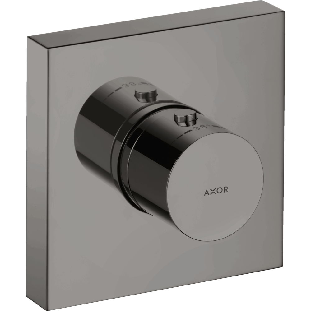 Термостат Axor ShowerCollection, для скрытого монтажа, 12x12 см, 10755330, полированный черный хром 