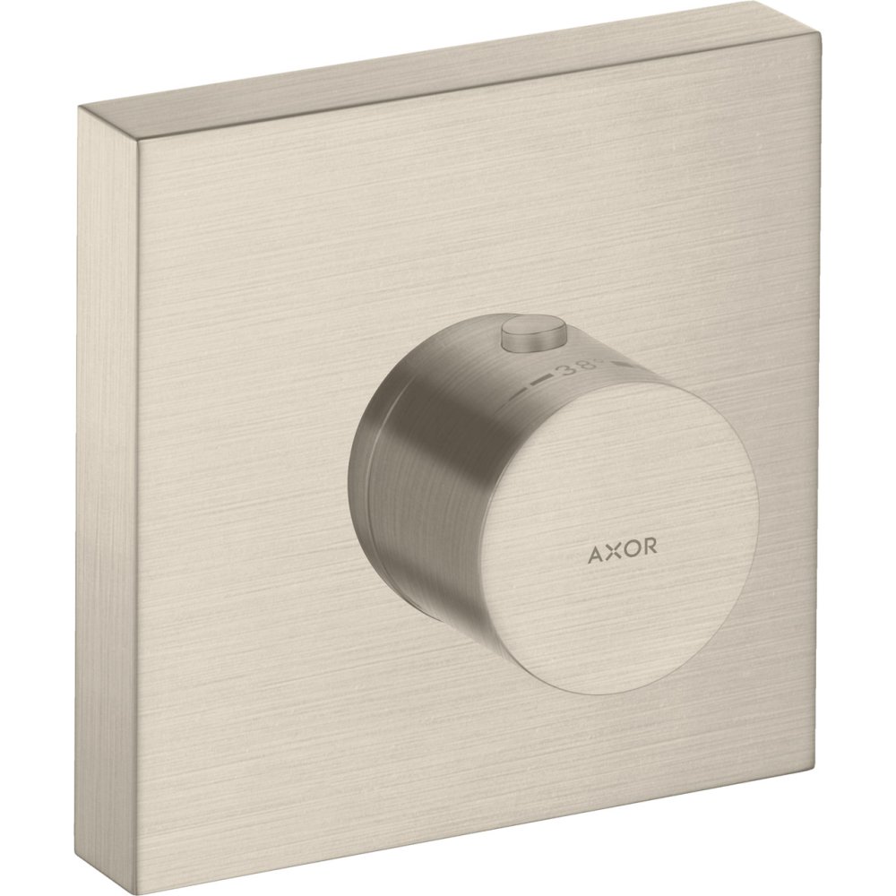 Термостат Axor ShowerCollection, для скрытого монтажа, 12x12 см, 10755820, шлифованный никель