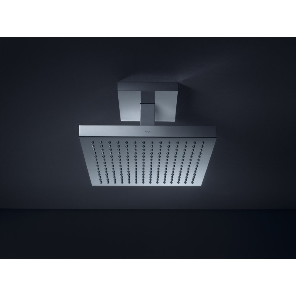 Верхний душ Axor ShowerCollection, для скрытого монтажа, потолочное соединение, 24x24 см, 10929300, полированное красное золото 