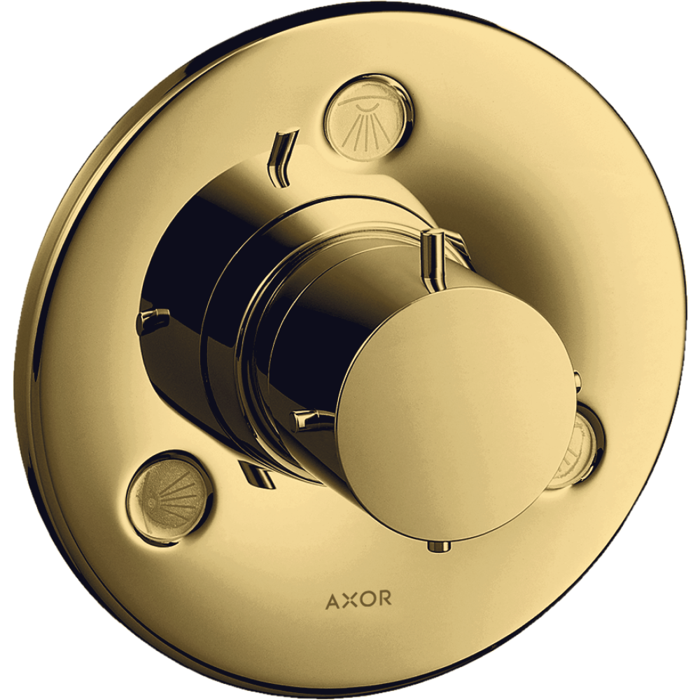 Запорный вентиль Trio/Quattro Axor Starck, для скрытого монтажа, 10930990, полированное золото