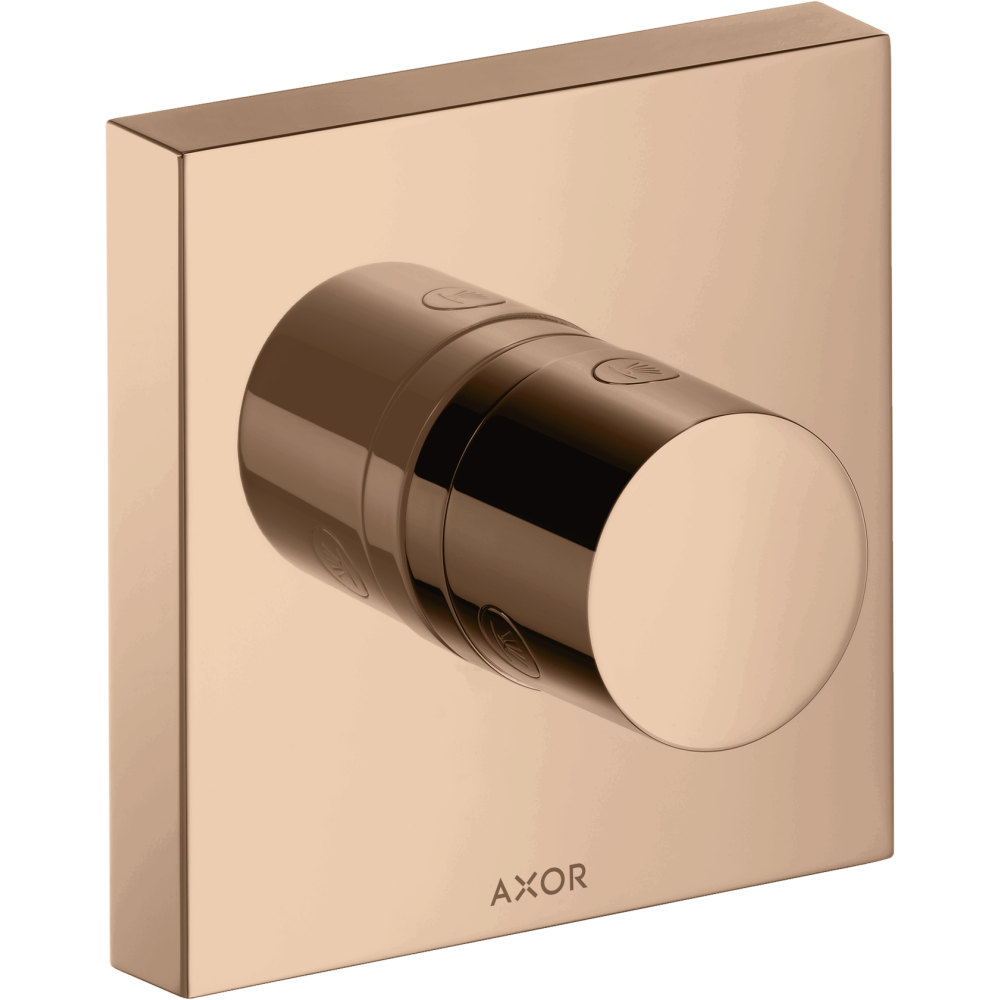 Запорный/переключающий вентиль Trio/Quattro Axor Starck, для скрытого монтажа, 10932300, полированное красное золото 