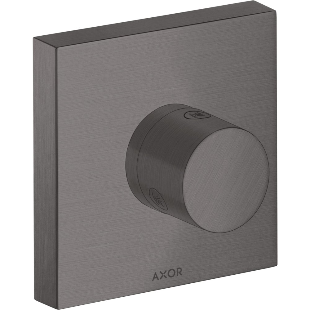 Запорный/переключающий вентиль Trio/Quattro Axor Starck, для скрытого монтажа, 10932340, шлифованный черный хром 