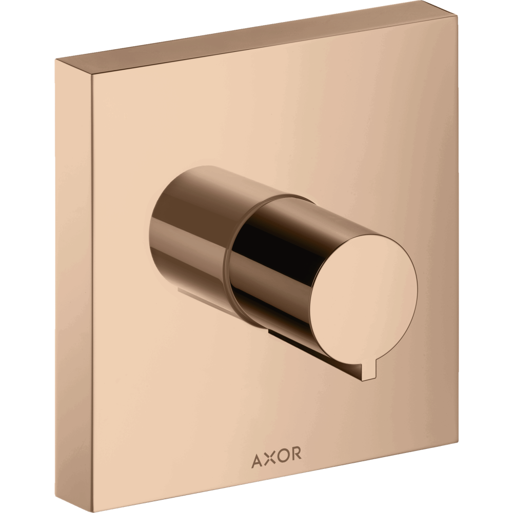 Запорный вентиль Axor ShowerCollection, для скрытого монтажа, 10972300, полированное красное золото 