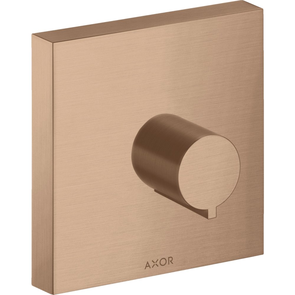 Запорный вентиль Axor ShowerCollection, для скрытого монтажа, 10972310, шлифованное красное золото