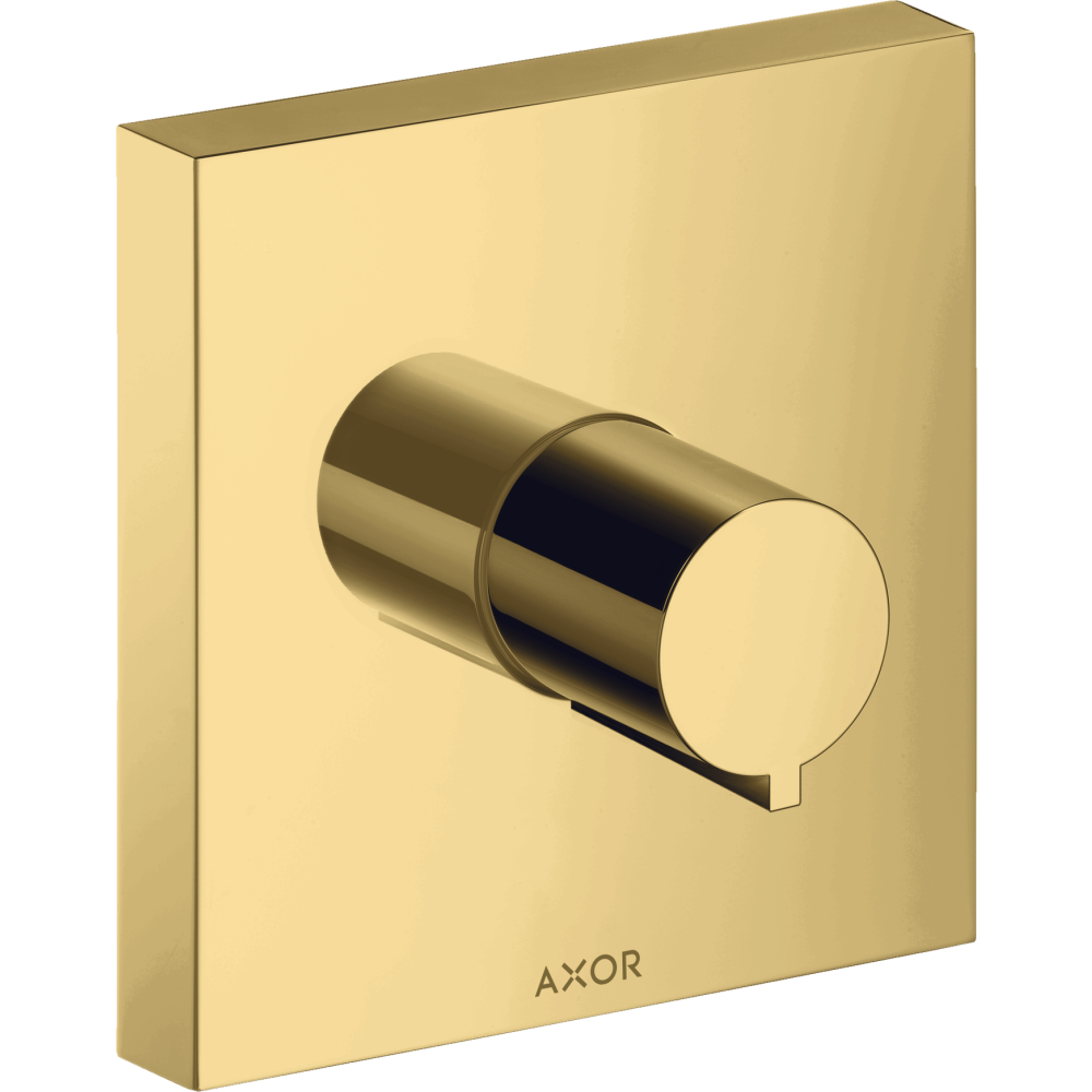 Запорный вентиль Axor ShowerCollection, для скрытого монтажа, 10972990, полированное золото