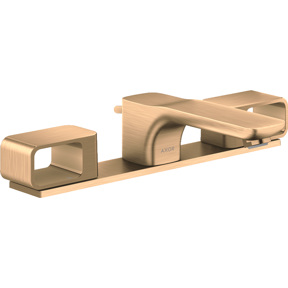 Смеситель для раковины Axor Urquiola 50, на 3 отверстия, с панелью, со сливным гарнитуром