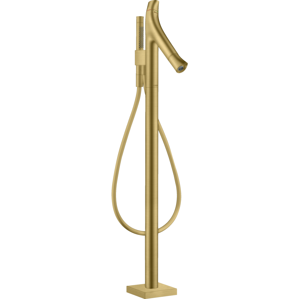 Термостат для ванны Axor Starck Organic, напольный, 12016250, шлифованное золото