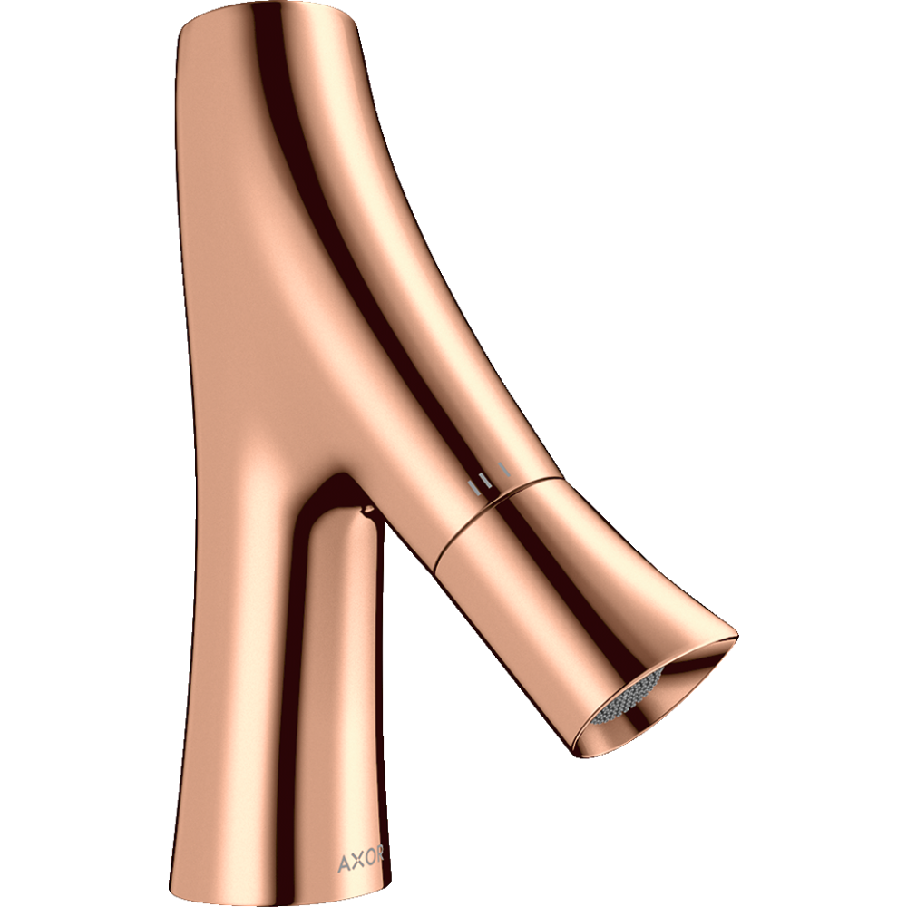 Кран без сливного набора Axor Starck Organic 50, 12110300, полированное красное золото 
