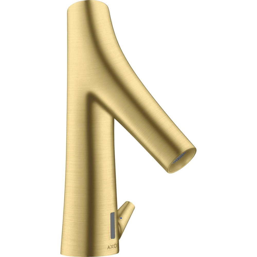 Смеситель для раковины Axor Starck Organic, электронный, с регулировкой температуры, питание от сети 230V, 12173950, шлифованная медь