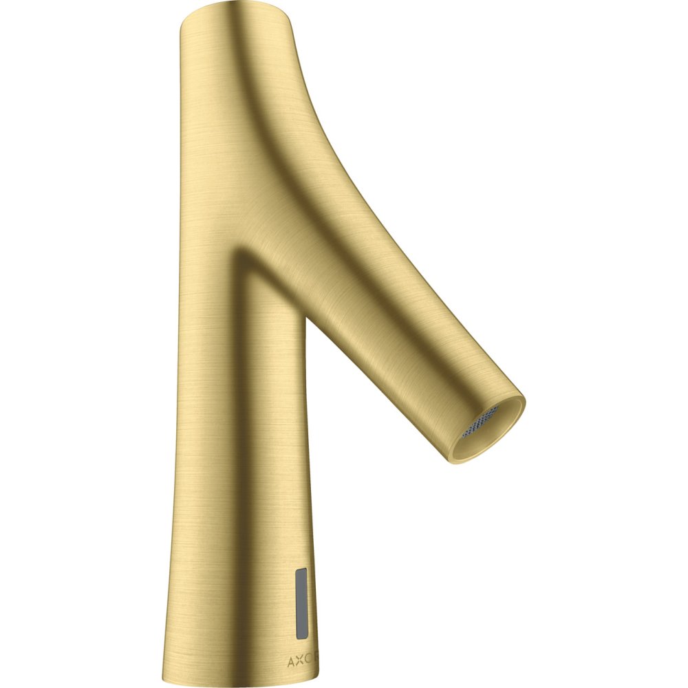 Смеситель для раковины Axor Starck Organic, электронный, без регулировки температуры, питание от сети 230V, 12174950, шлифованная медь