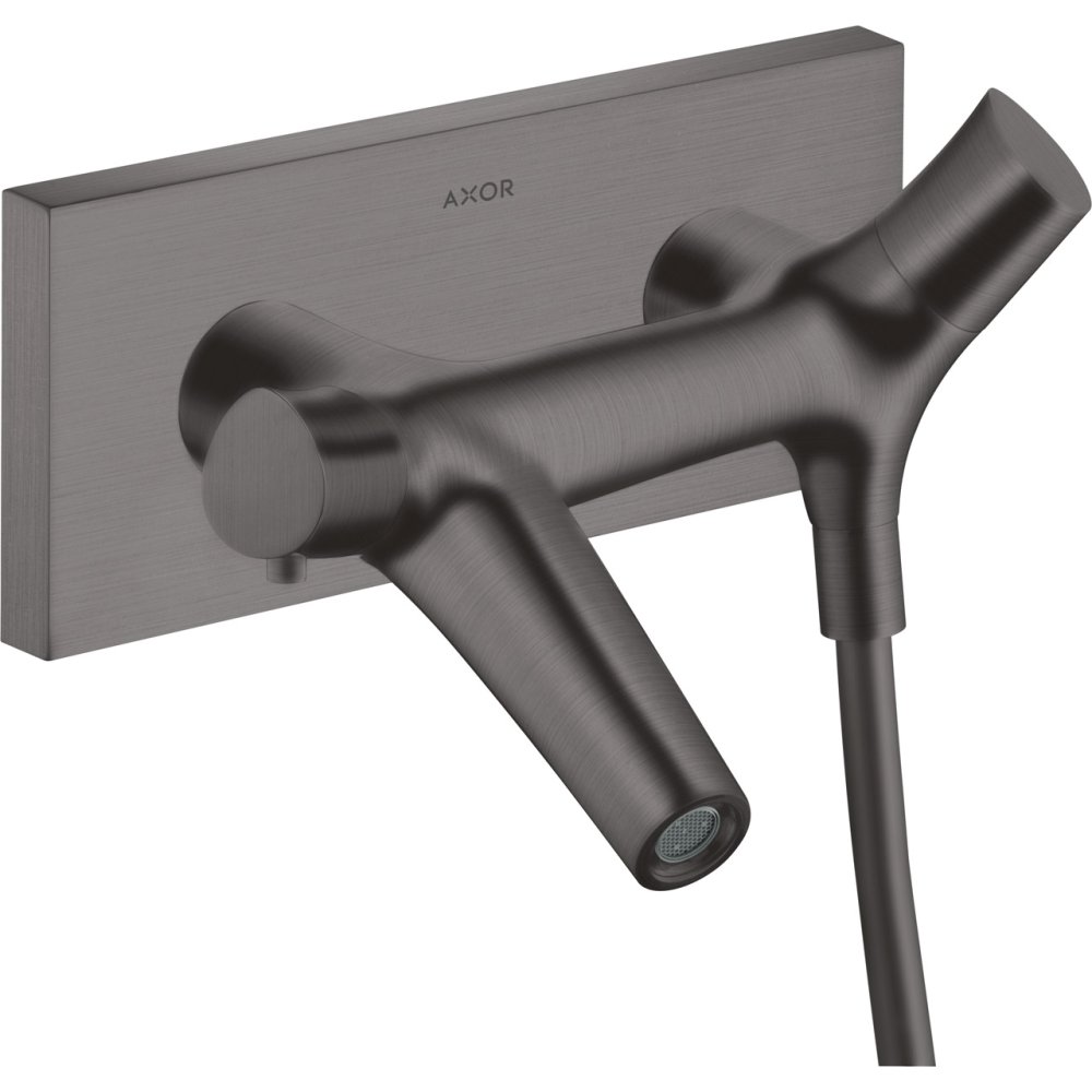 Термостат для ванны Axor Starck Organic, внешнего монтажа, 12410340, шлифованный черный хром 