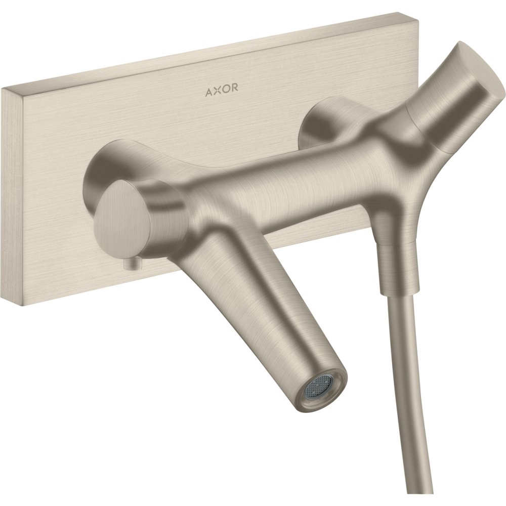 Термостат для ванны Axor Starck Organic, внешнего монтажа, 12410820, шлифованный никель