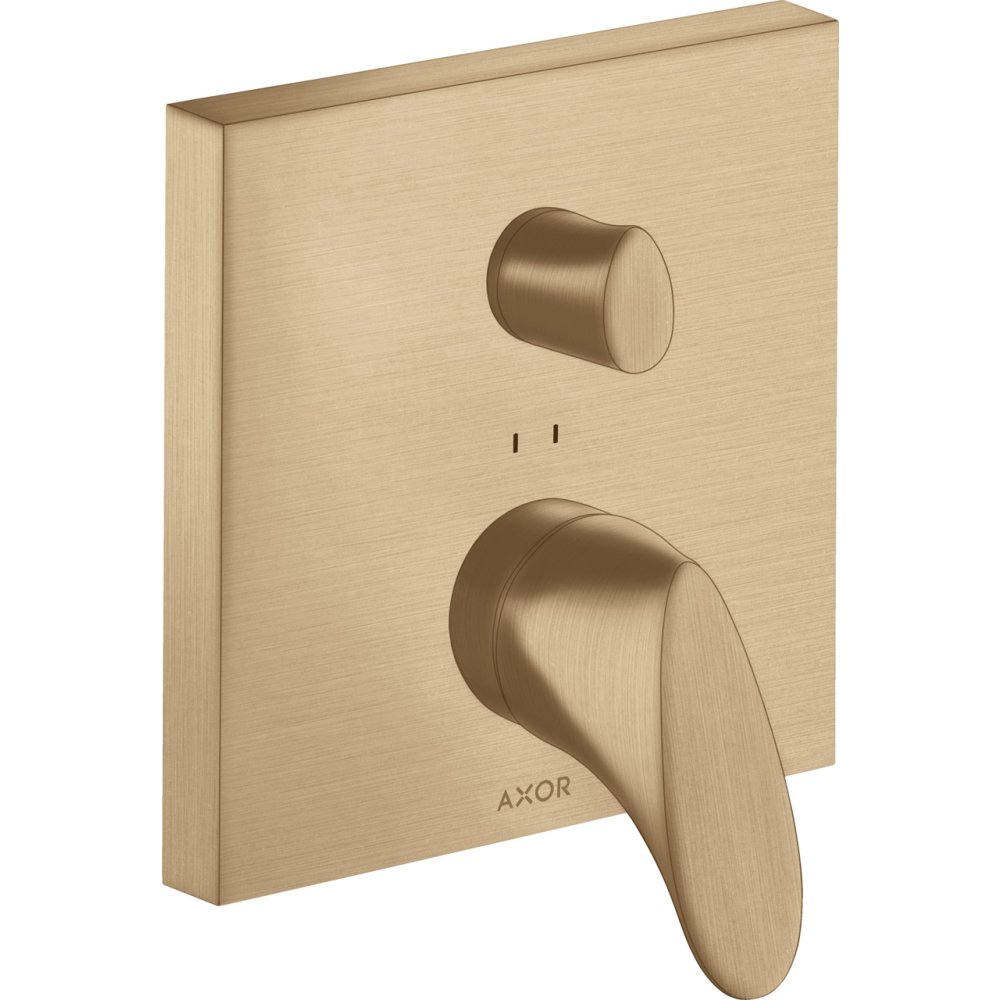 Смеситель для ванны Axor Starck Organic, однорычажный, скрытого монтажа, 12415140, шлифованная бронза