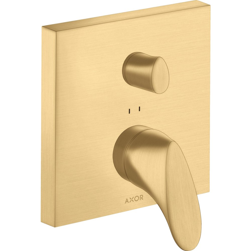 Смеситель для ванны Axor Starck Organic, однорычажный, скрытого монтажа, 12415250, шлифованное золото