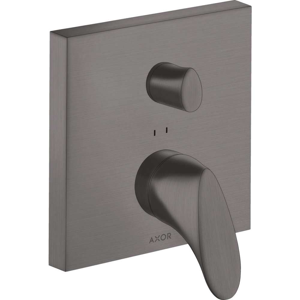 Смеситель для ванны Axor Starck Organic, однорычажный, скрытого монтажа, 12415340, шлифованный черный хром 