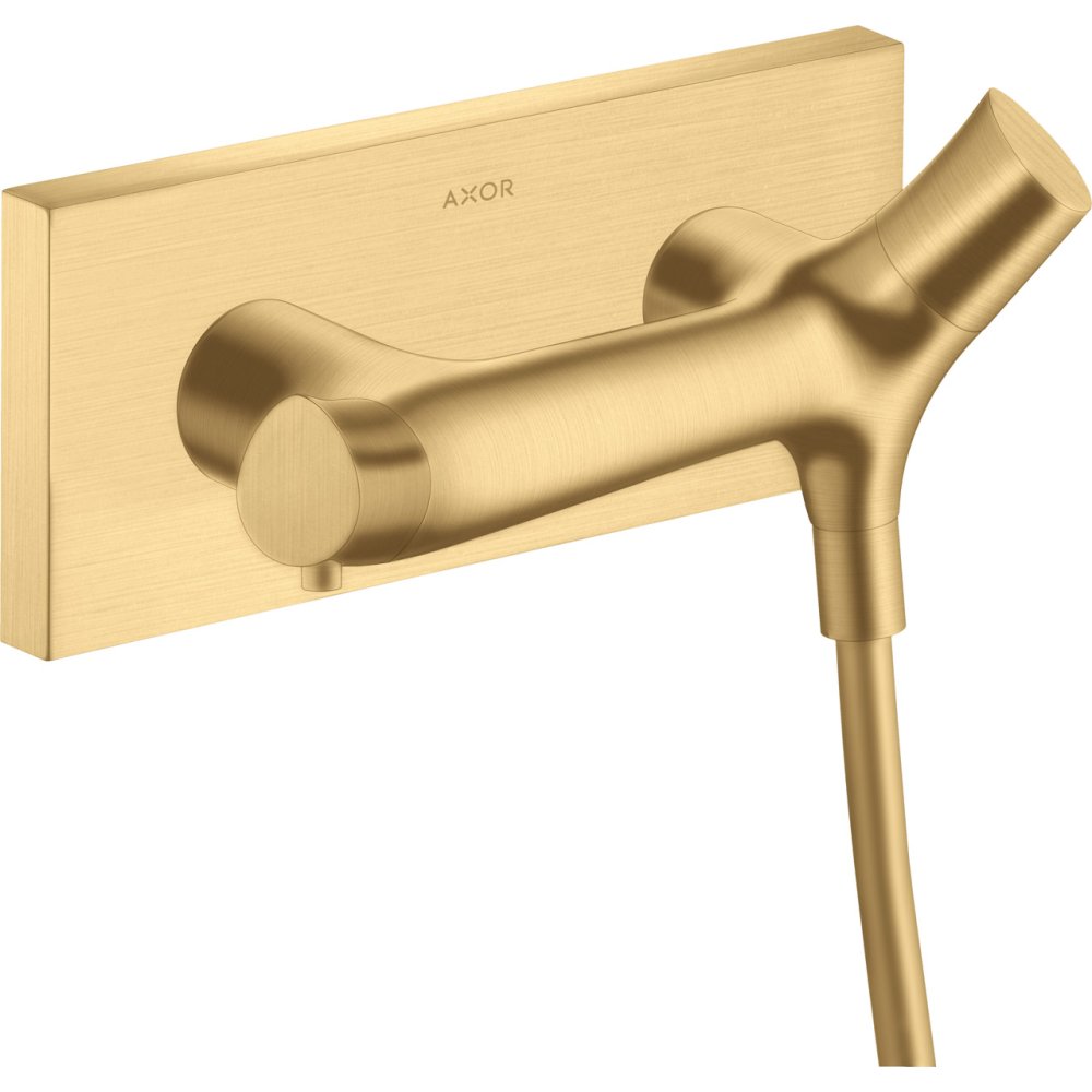 Термостат для душа Axor Starck Organic, внешнего монтажа, 12602250, шлифованное золото