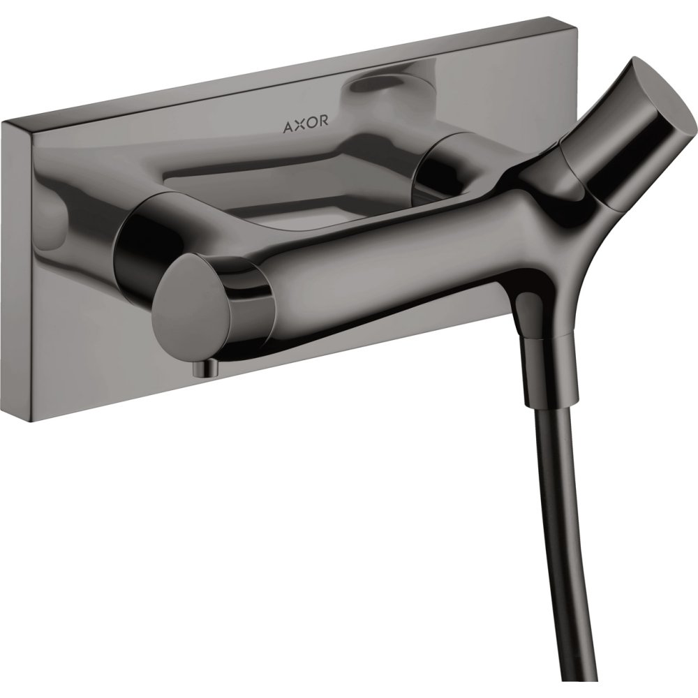 Термостат для душа Axor Starck Organic, внешнего монтажа, 12602330, полированный черный хром 