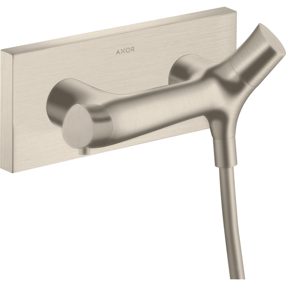 Термостат для душа Axor Starck Organic, внешнего монтажа, 12602820, шлифованный никель