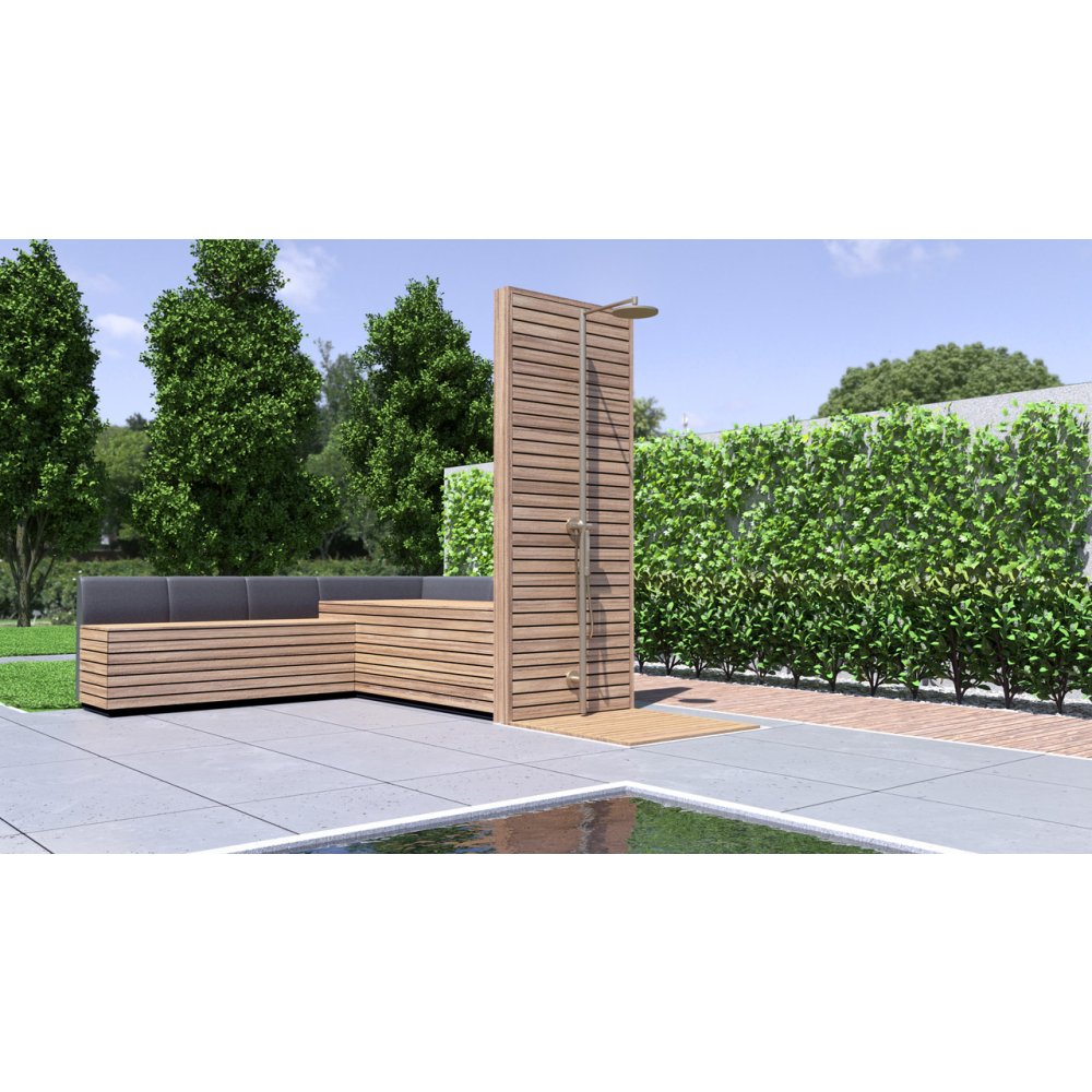 Душевая стойка Axor Starck Nature, с верхним душем 240 1jet, 12670340, шлифованный черный хром 