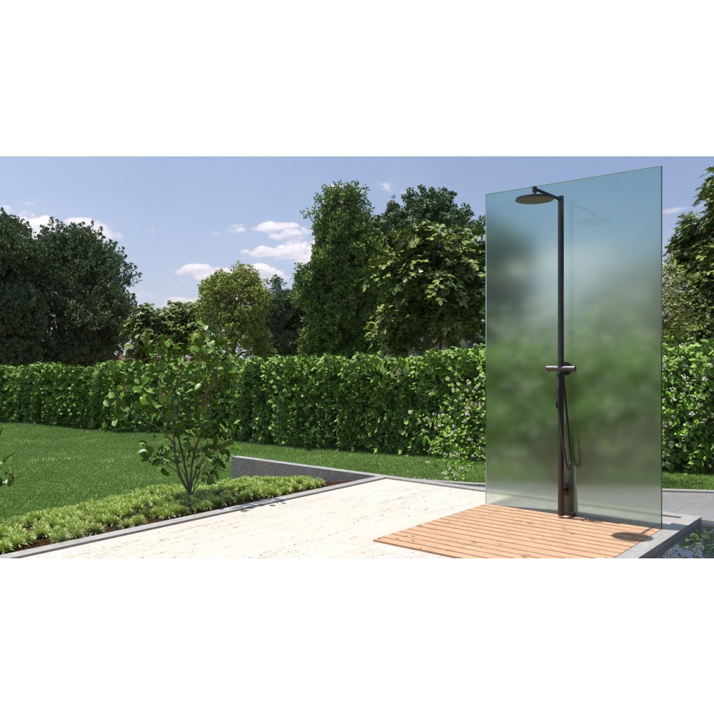 Душевая стойка Axor Starck Nature, с верхним душем 240 1jet, 12670670, матовый черный