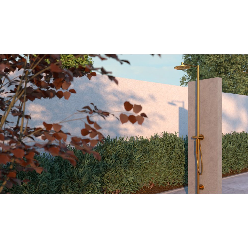 Душевая стойка Axor Starck Nature, с верхним душем 240 1jet, 12670800, сталь