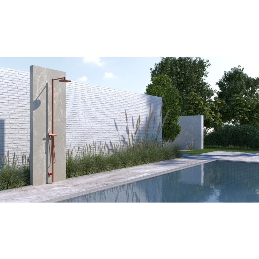 Душевая стойка Axor Starck Nature, с верхним душем 240 1jet, 12670820, шлифованный никель