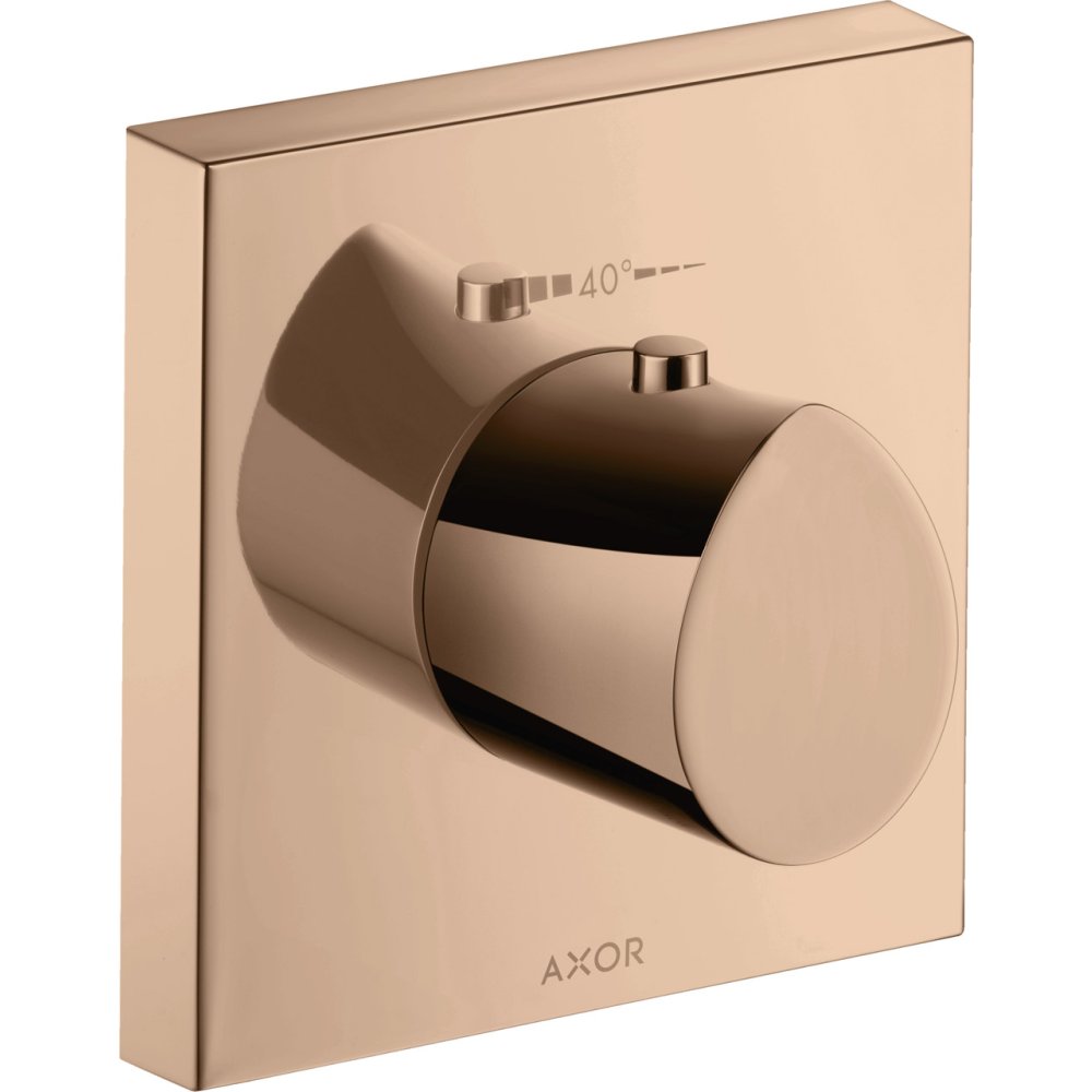 Термостат HighFlow Axor Starck Organic, 120/120, скрытого монтажа, 12712300, полированное красное золото 