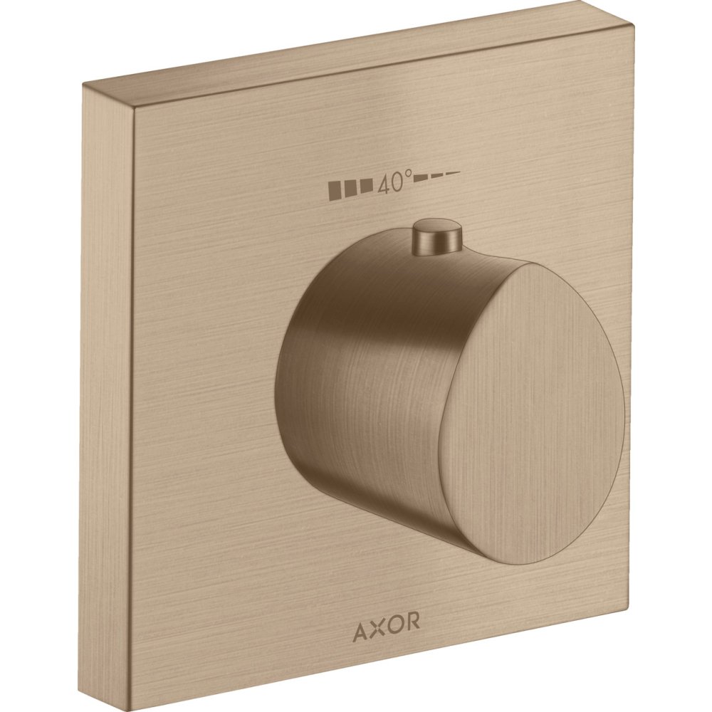 Термостат HighFlow Axor Starck Organic, 120/120, скрытого монтажа, 12712310, шлифованное красное золото