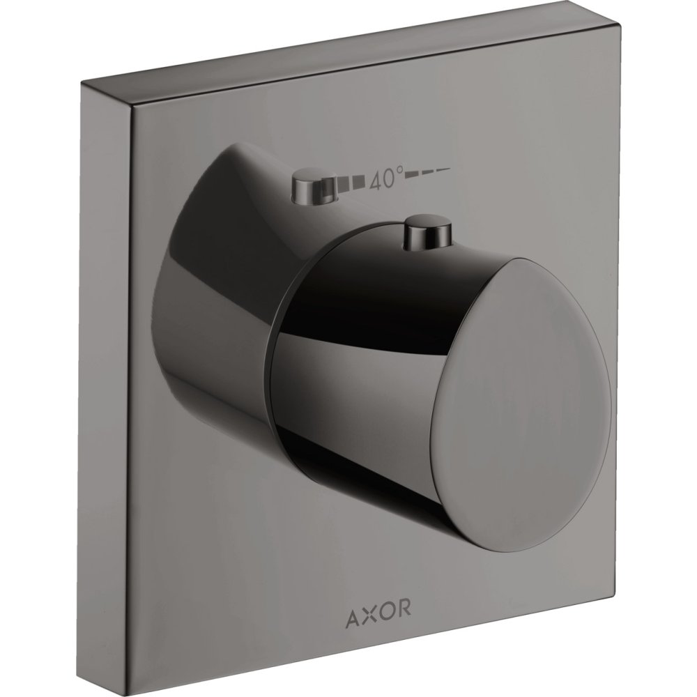 Термостат HighFlow Axor Starck Organic, 120/120, скрытого монтажа, 12712330, полированный черный хром 
