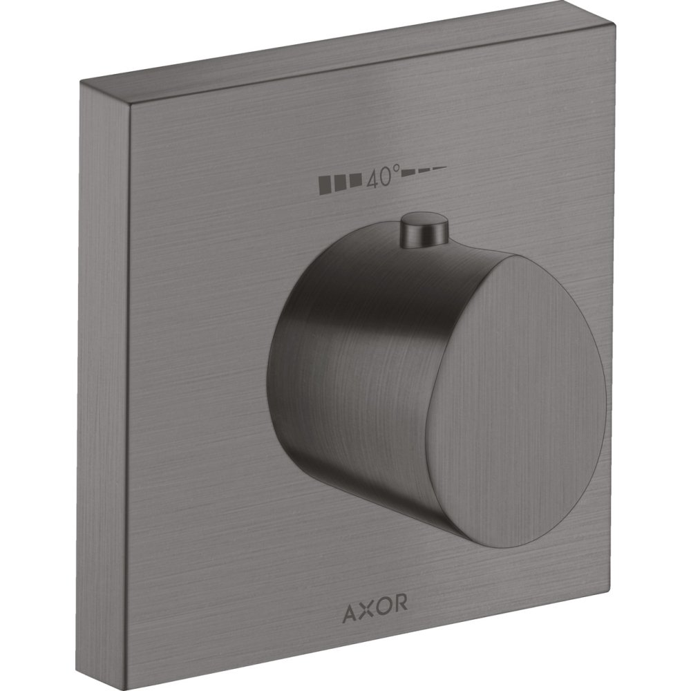 Термостат HighFlow Axor Starck Organic, 120/120, скрытого монтажа, 12712340, шлифованный черный хром 