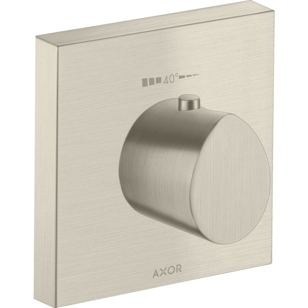 Термостат HighFlow Axor Starck Organic, 120/120, скрытого монтажа, 12712820, шлифованный никель