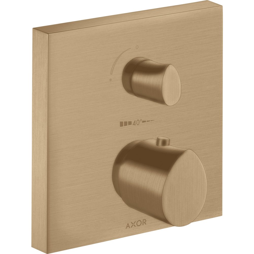 Термостат Axor Starck Organic, с запорным/переключающим вентилем