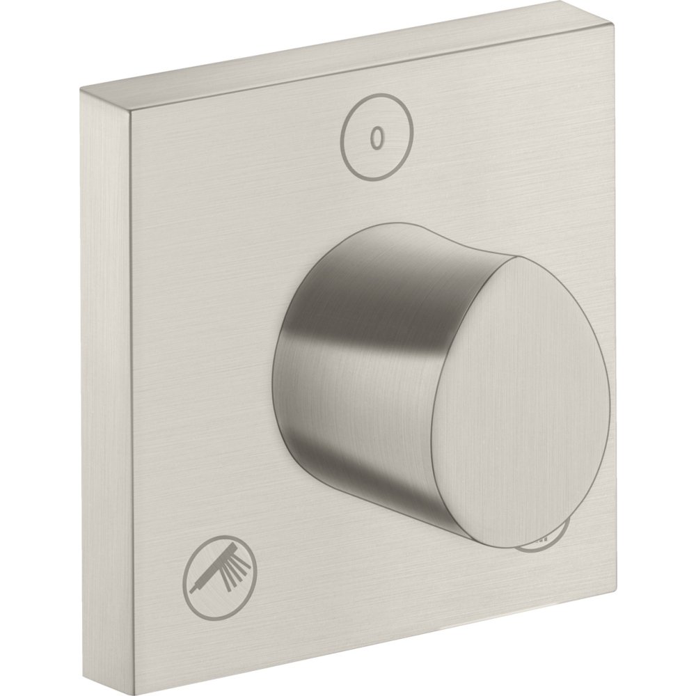 Запорный/переключающий вентиль Trio/Quattro Axor Starck Organic, 120/120, скрытого монтажа, 12731800, сталь