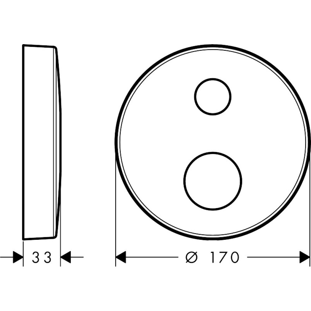 Розетка удлинителя Axor, 2 отверстия, стрелка, 170 мм, 14963990, полированное золото